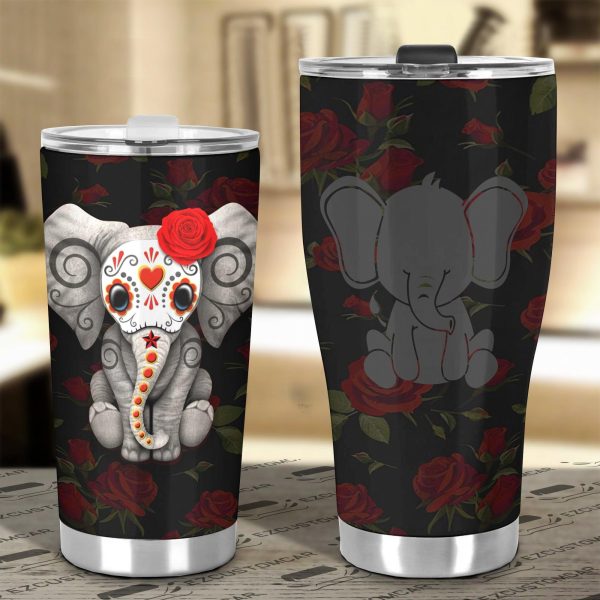 super cute elephant car tumbler cup custom elephant car accessories jj8yd