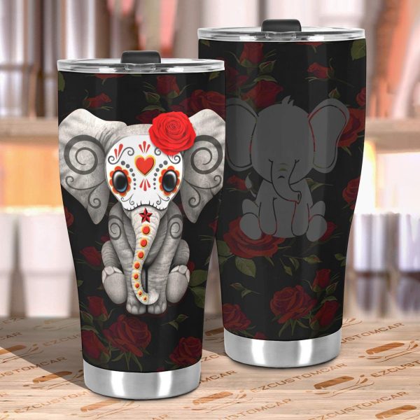 super cute elephant car tumbler cup custom elephant car accessories lcrno