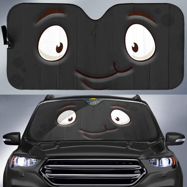 surprise cartoon eyes car sun shade custom car accessories ycrkd