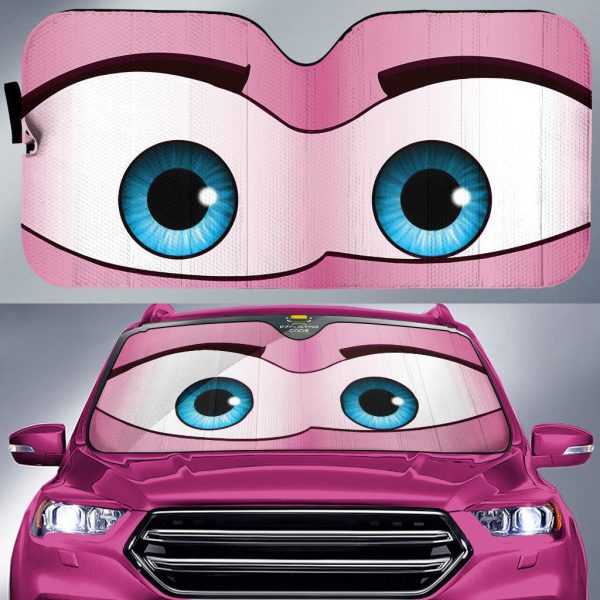 surprised cartoon eyes custom car windshield sunshades xd3hp