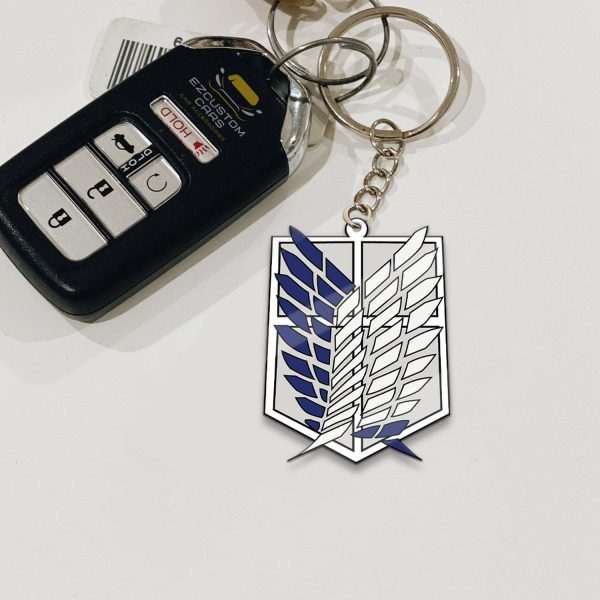 survey corps keychains attack on titan ywk1l