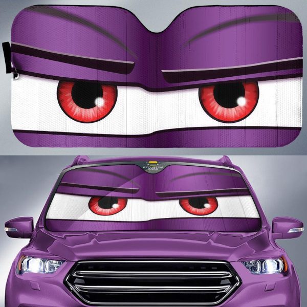 suspicious cartoon eyes custom car windshield sunshades knbkn