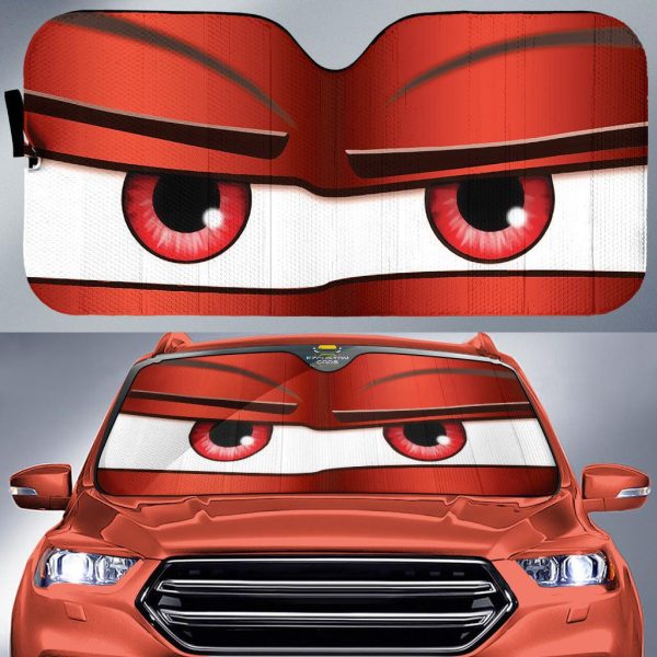 suspicious cartoon eyes custom car windshield sunshades uerdw