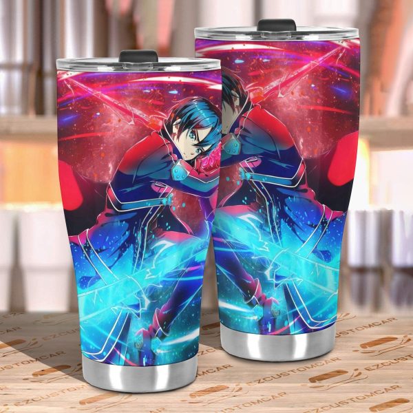 sword art online kirito car tumbler cup anime car accessories wahqm