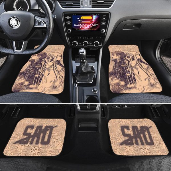 sword art online kirito x asuna car floor mats anime car accessories 1nf4b