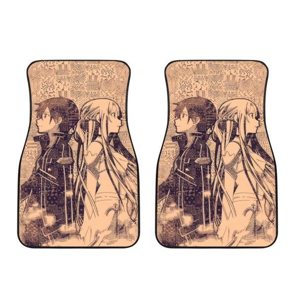 sword art online kirito x asuna car floor mats anime car accessories babxf