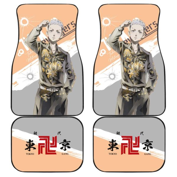 Tokyo Revengers Smailey Anime Car Floor Mats Custom Car Accessories