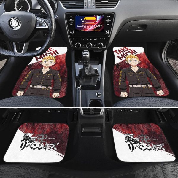 take michi car floor mats custom tokyo revengers anime car accessories fciei