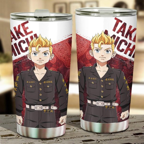 Car Tumbler Cup Take Michi Custom Tokyo Revenger Anime Car Accessories