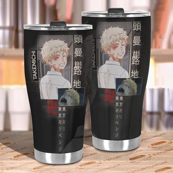 takemichi car accessories custom tokyo revenger anime car tumbler cup fq2bw