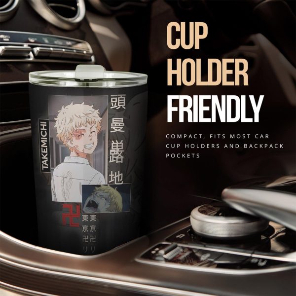 takemichi car accessories custom tokyo revenger anime car tumbler cup y6fbc