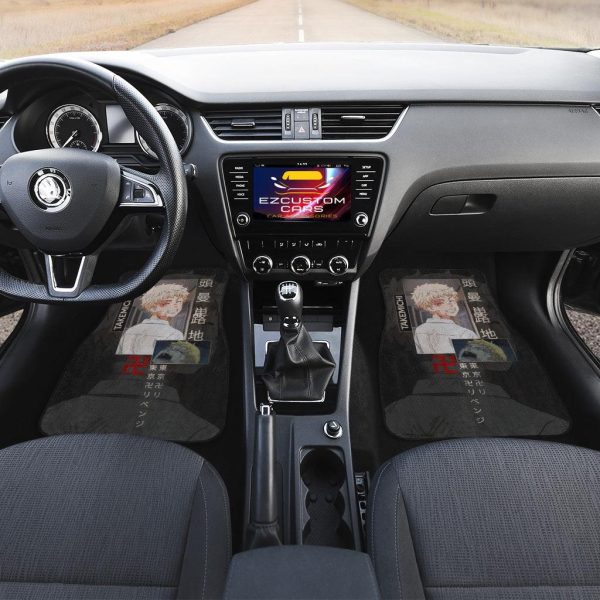 takemichi car accessories custom tokyo revengers anime car floor mats kfrkl