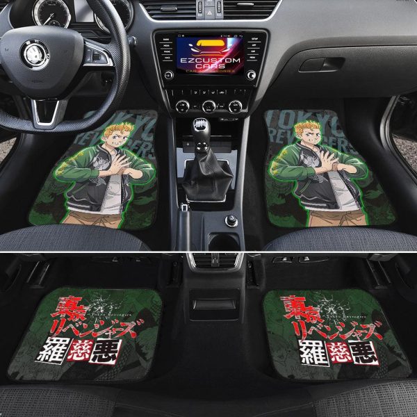 takemichi car floor mats custom anime tokyo revengers car accessories 2er6m
