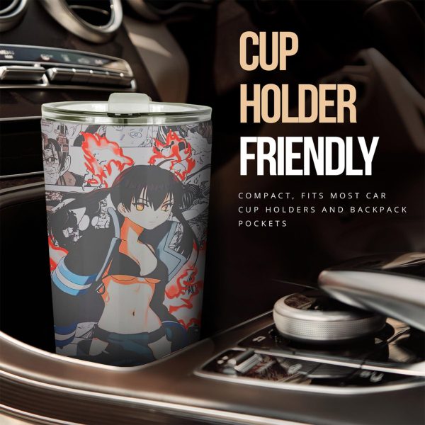 tamaki kotatsu car tumbler cup custom fire force 100 anime car accessories kqtwu