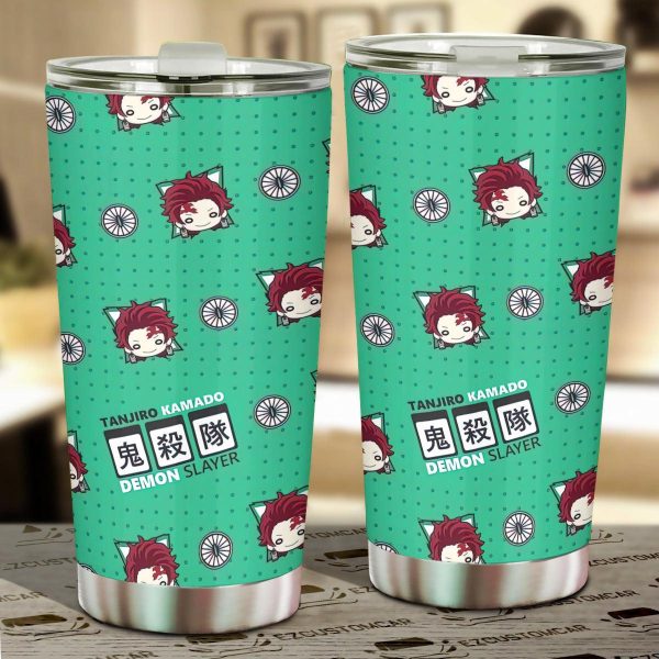 Tanjiro Tumbler Cup Custom Demon Slayers Anime Car Accessories