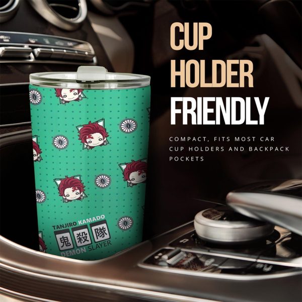 Tanjiro Car Tumbler Cup Custom Demon Slayer Anime Car Accessories