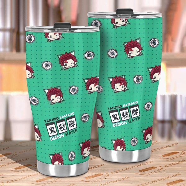 tanjiro car tumbler cup custom demon slayer anime car accessories vxlmv