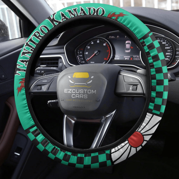 tanjiro kamado anime steering wheel cover custom anime demon slayer car accessories k5ojk