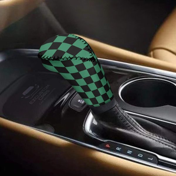 tanjiro kamado car shift knobs covers set demon slayer custom anime car accessories l8rnt