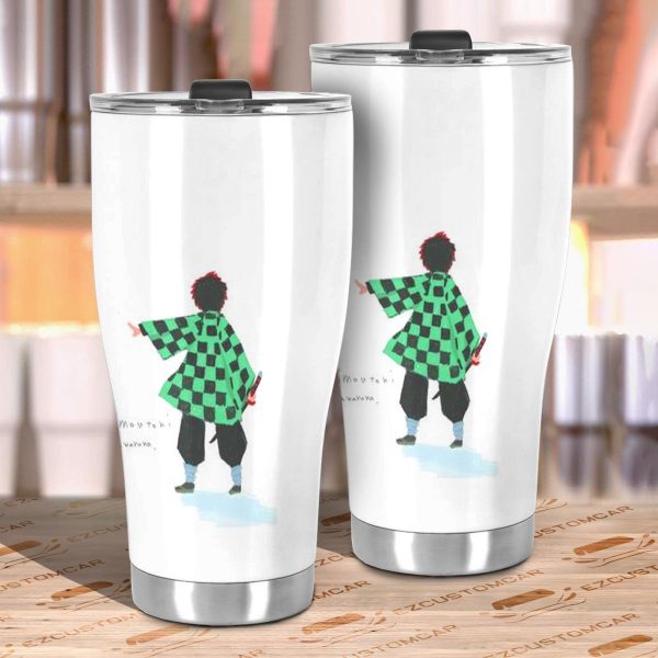 tanjiro kamado car tumbler cup custom demon slayer anime car accessories bxro2