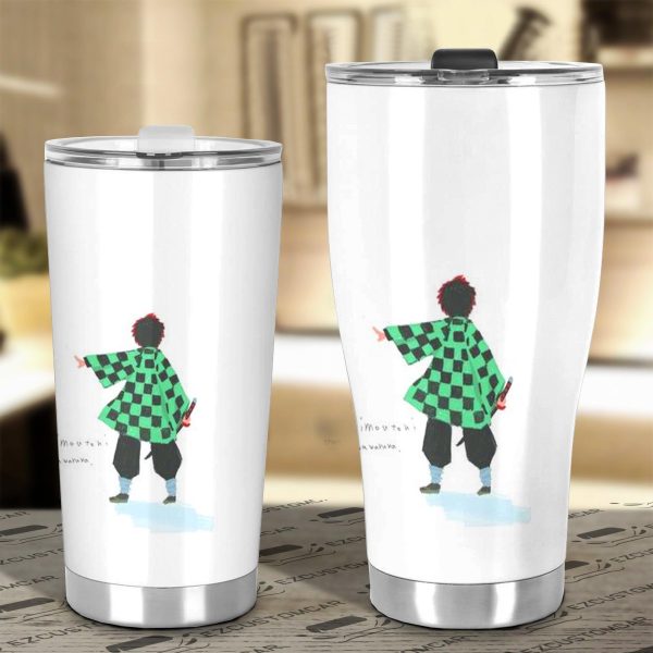 tanjiro kamado car tumbler cup custom demon slayer anime car accessories jbzfb