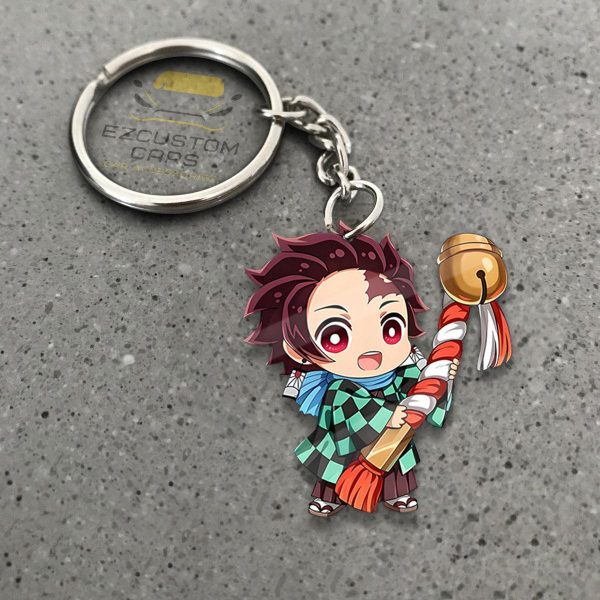 Tanjiro Kamado Custom Keychains Demon Slayer Anime Car Accessories Tanjiro Kamado Custom Keychains Demon Slayer Anime Car Accessories