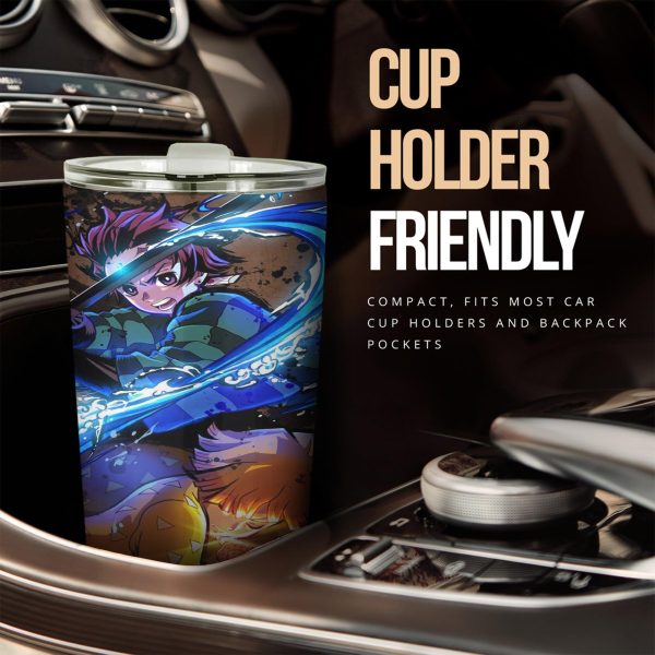 tanjiro kamado tumbler cup custom demon slayers anime car accessories 1mood