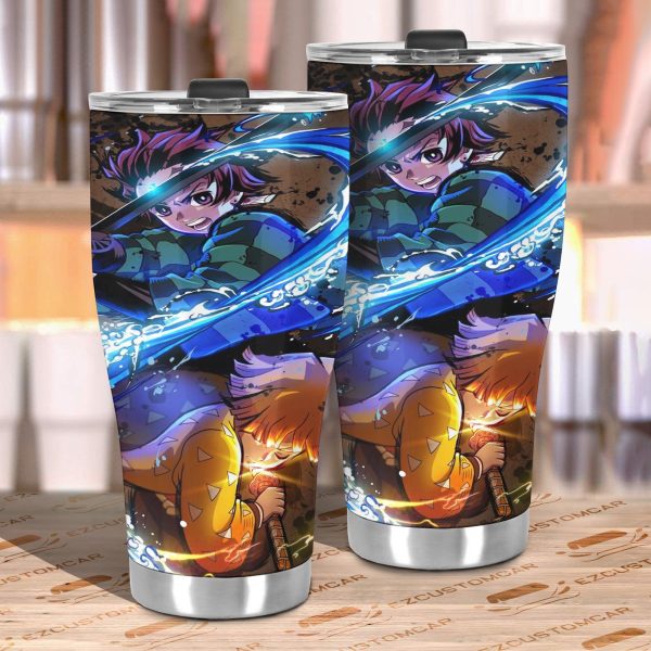 tanjiro kamado tumbler cup custom demon slayers anime car accessories c6miy