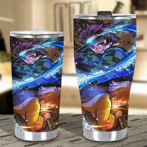 tanjiro kamado tumbler cup custom demon slayers anime car accessories zxzex