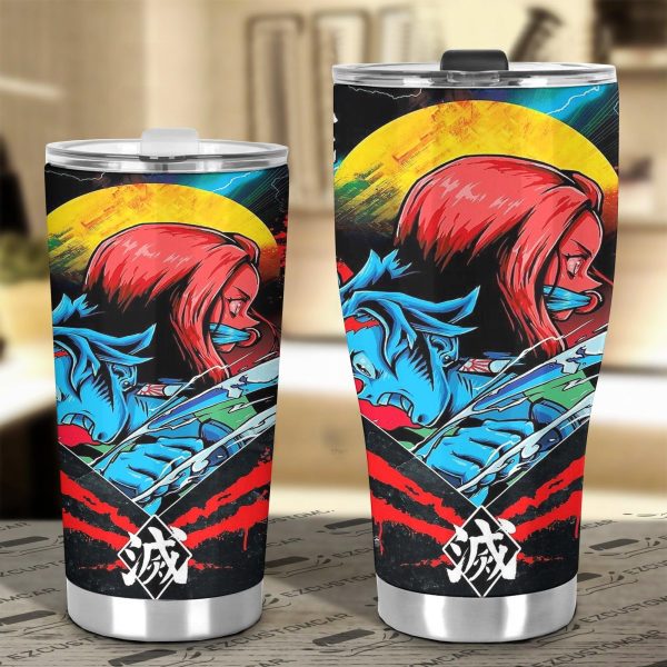 tanjiro x nezuko car tumbler cup custom demon slayer anime car accessories xd2fk