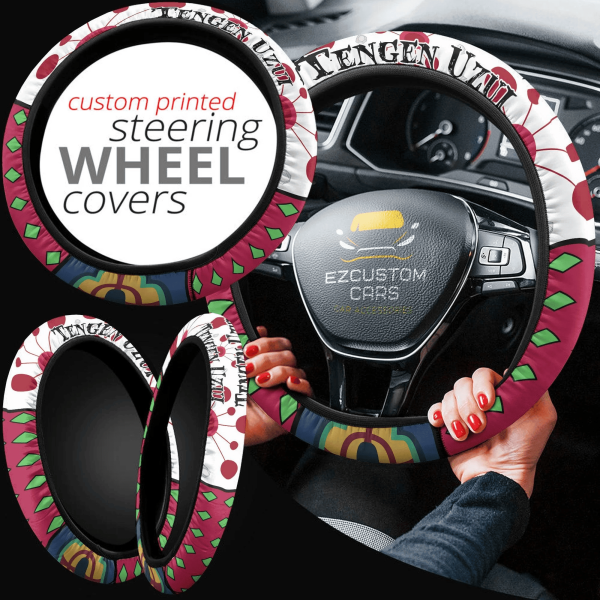 tengen uzui anime steering wheel cover custom anime demon slayer car accessories kfwve