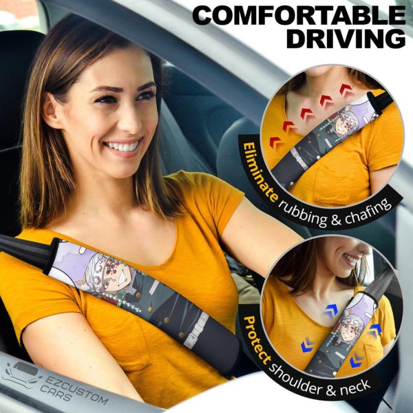 Tengen Uzui Demon Slayer Seat Belt Covers Custom Anime Car Accessories