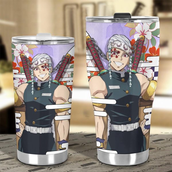 tengen uzui tumbler cups custom demon slayers anime car accessories etfpq