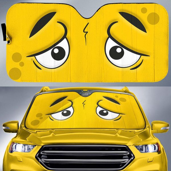terrible cartoon eyes car windshield sun shade 2tadu