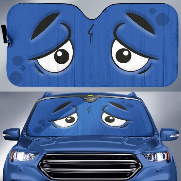 Terrible Cartoon Eyes Car Windshield Sun Shade Terrible Cartoon Eyes Car Windshield Sun Shade