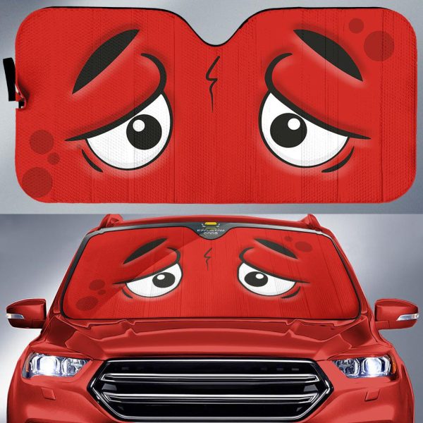 terrible cartoon eyes car windshield sun shade cydbm