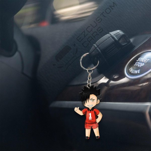 tetsur kuroo keychains custom nekoma high haikyuu car accessories 9dgbt