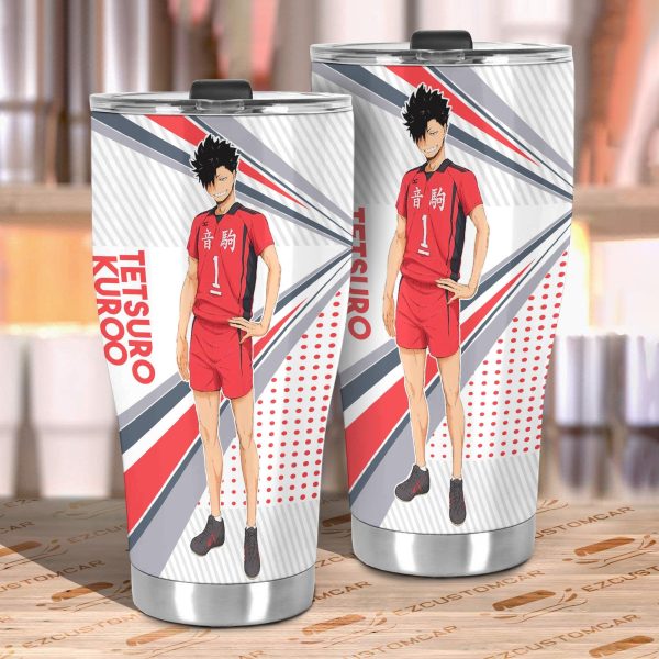 tetsuro kuroo car tumbler cup custom haikyuu anime car accessories ylw9q