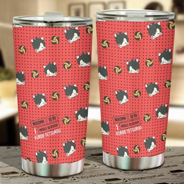 Tetsuro Kuroo Car Tumbler Cup Custom Haikyuu Anime Car Accessories