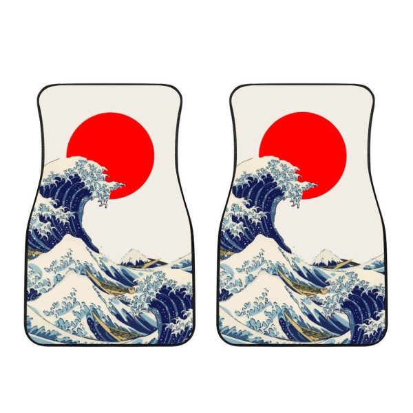 the great wave off kanagawa custom car floor mats ad7uj
