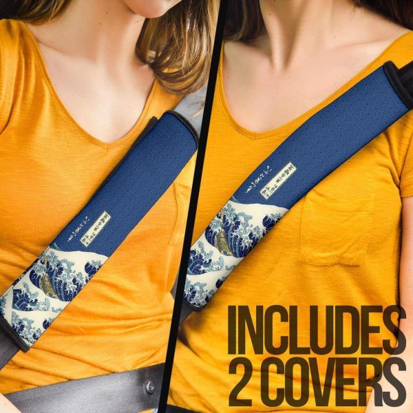 the great wave off kanagawa seat belt covers 3h8v1