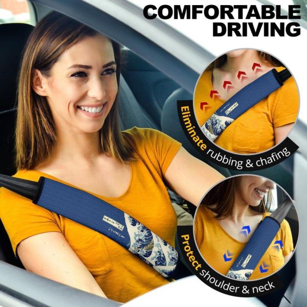 the great wave off kanagawa seat belt covers dxury
