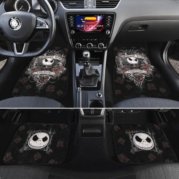 the nightmare before christmas car accessories halloween car floor mats jack and roses zesb2