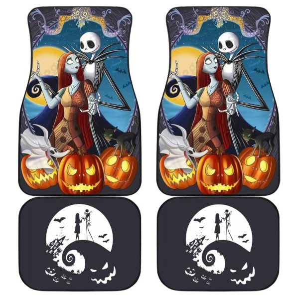 The Nightmare Before Christmas Car Accessories Halloween Car Floor Mats Jack Skellington and Sally