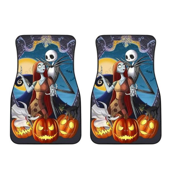 The Nightmare Before Christmas Car Accessories Halloween Car Floor Mats Jack Skellington and Sally