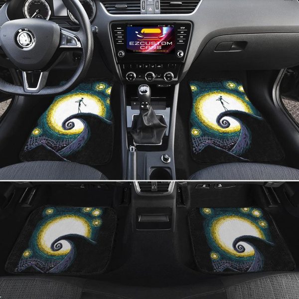 the nightmare before christmas car accessories halloween car floor mats jack skellington art cglmy