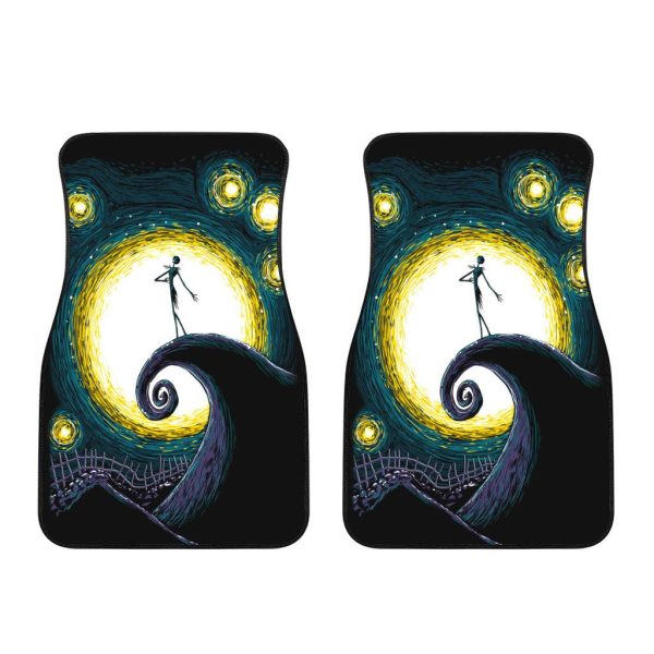 the nightmare before christmas car accessories halloween car floor mats jack skellington art mhgiw