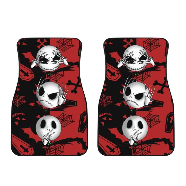 The Nightmare Before Christmas Car Accessories Halloween Car Floor Mats Jack Skellington Head