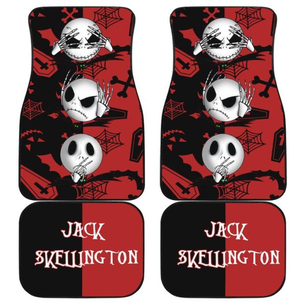 The Nightmare Before Christmas Car Accessories Halloween Car Floor Mats Jack Skellington Head
