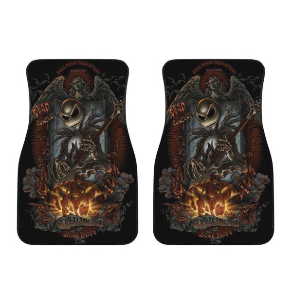 the nightmare before christmas car accessories halloween car floor mats jack skellington on guitar 44jpu